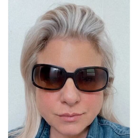 Coach Samantha Tortoise Brown Oversized Sunglasses S425 With Gradient Le… - Picture 2 of 9